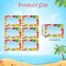 180 PCS Summer Name Tags Stickers, Cute Watermelon Ice Cream Gift Labels, Self-Adhesive Summer Theme Name Tag Stickers for Gifts, Classroom, Party, Teachers, School Supplies